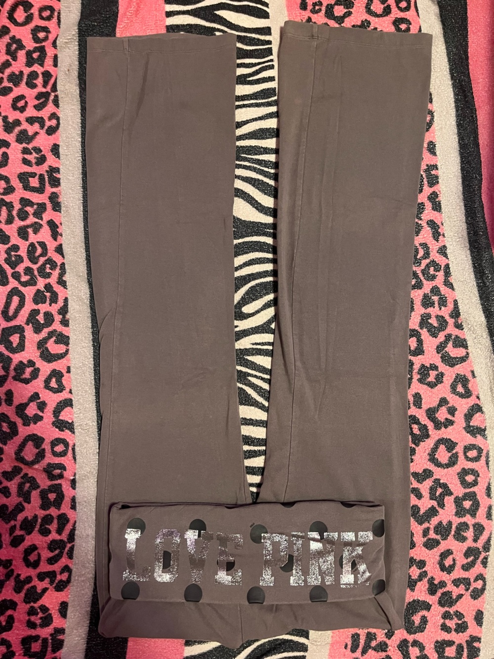 Vintage PINK Victoria's Secret foldover leggings